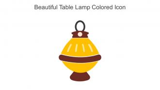 Beautiful Table Lamp Colored Icon In Powerpoint Pptx Png And Editable Eps Format