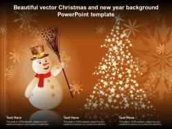 Beautiful vector christmas and new year background powerpoint template
