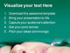 Beauty bottox treatment medical powerpoint templates and powerpoint backgrounds 0411