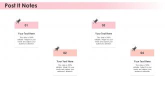 Beauty brand post it notes ppt slides background designs