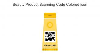 Beauty Product Scanning Code Colored Icon In Powerpoint Pptx Png And Editable Eps Format