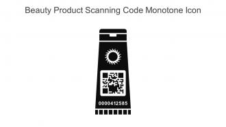 Beauty Product Scanning Code Monotone Icon In Powerpoint Pptx Png And Editable Eps Format