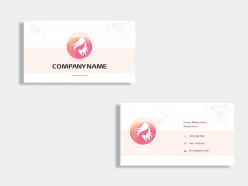 Beauty services business card design template