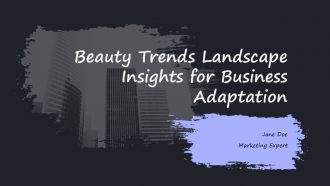 Beauty Trends Landscape Insights For Business Adaptation PPT Mockup ACP