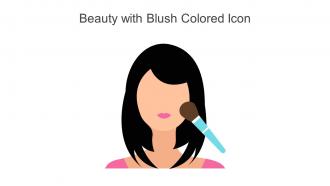 Beauty With Blush Colored Icon In Powerpoint Pptx Png And Editable Eps Format