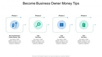 Become Business Owner Money Tips In Powerpoint And Google Slides Cpb