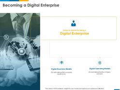 Becoming A Digital Enterprise Technology Ppt Powerpoint Presentation Outline Inspiration