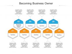 Becoming business owner ppt powerpoint presentation infographic template example topics cpb