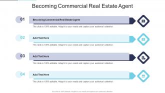 Becoming Commercial Real Estate Agent In Powerpoint And Google Slides Cpb