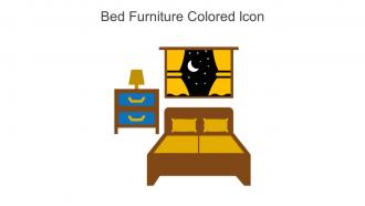 Bed Furniture Colored Icon In Powerpoint Pptx Png And Editable Eps Format