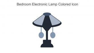 Bedroom Electronic Lamp Colored Icon In Powerpoint Pptx Png And Editable Eps Format