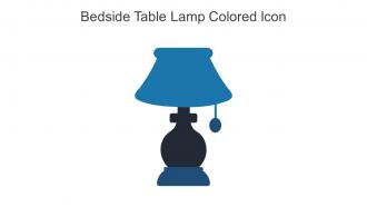 Bedside Table Lamp Colored Icon In Powerpoint Pptx Png And Editable Eps Format