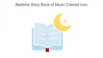 Bedtime Story Book Of Moon Colored Icon In Powerpoint Pptx Png And Editable Eps Format