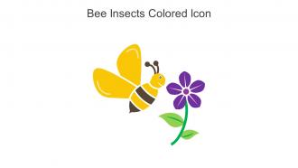 Bee Insects Colored Icon In Powerpoint Pptx Png And Editable Eps Format