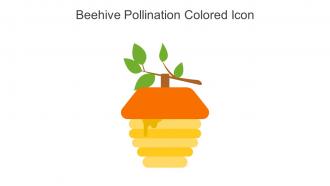 Beehive Pollination Colored Icon In Powerpoint Pptx Png And Editable Eps Format