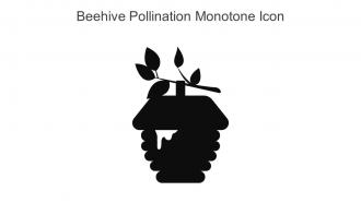 Beehive Pollination Monotone Icon In Powerpoint Pptx Png And Editable Eps Format