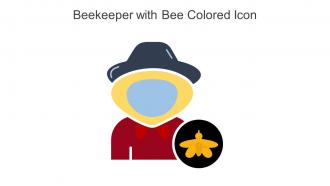 Beekeeper With Bee Colored Icon In Powerpoint Pptx Png And Editable Eps Format