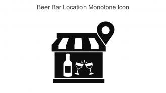 Beer Bar Location Monotone Icon In Powerpoint Pptx Png And Editable Eps Format