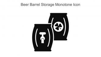 Beer Barrel Storage Monotone Icon In Powerpoint Pptx Png And Editable Eps Format