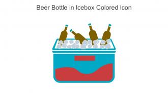 Beer Bottle In Icebox Colored Icon In Powerpoint Pptx Png And Editable Eps Format