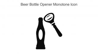 Beer Bottle Opener Monotone Icon In Powerpoint Pptx Png And Editable Eps Format