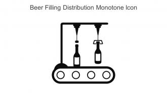 Beer Filling Distribution Monotone Icon In Powerpoint Pptx Png And Editable Eps Format