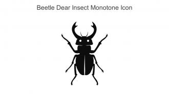 Beetle Dear Insect Monotone Icon In Powerpoint Pptx Png And Editable Eps Format