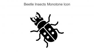 Beetle Insects Monotone Icon In Powerpoint Pptx Png And Editable Eps Format