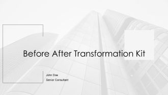 Before After Transformation Kit PPT Sample AT