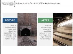 Before and after ppt slide infrastructure good ppt example