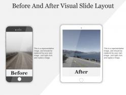 Before and after visual slide layout