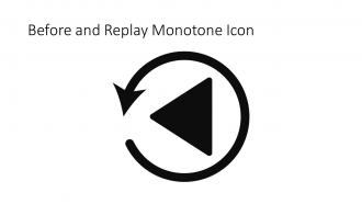 Before And Replay Monotone Icon In Powerpoint Pptx Png And Editable Eps Format