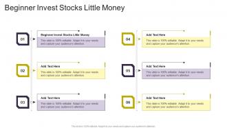 Beginner Invest Stocks Little Money In Powerpoint And Google Slides Cpb