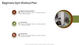 Beginners Gym Workout Plan In Powerpoint And Google Slides Cpb