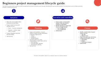 Beginners Project Management Lifecycle Guide
