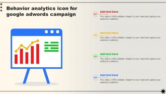 Behavior Analytics Icon For Google Adwords Campaign