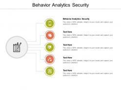 Behavior analytics security ppt powerpoint presentation styles example file cpb