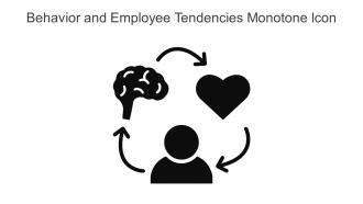 Behavior And Employee Tendencies Monotone Icon In Powerpoint Pptx Png And Editable Eps Format