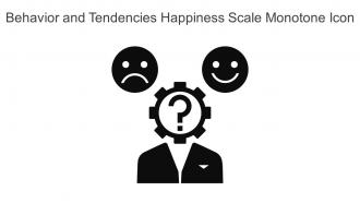 Behavior And Tendencies Happiness Scale Monotone Icon In Powerpoint Pptx Png And Editable Eps Format