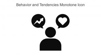 Behavior And Tendencies Monotone Icon In Powerpoint Pptx Png And Editable Eps Format