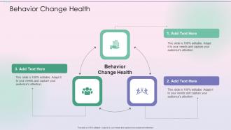 Behavior Change Health In Powerpoint And Google Slides Cpb