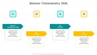Behavior Characteristics Skills In Powerpoint And Google Slides Cpb