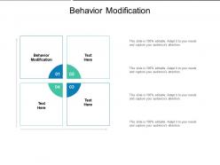 Behavior modification ppt powerpoint presentation diagram templates cpb