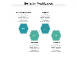 Behavior modification ppt powerpoint presentation slides gridlines cpb