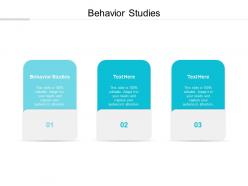 Behavior studies ppt powerpoint presentation portfolio show cpb