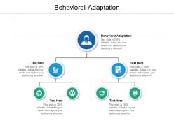 Behavioral adaptation ppt powerpoint presentation portfolio example introduction cpb