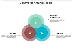 Behavioral analytics tools ppt powerpoint presentation ideas template cpb