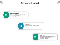 Behavioral approach ppt powerpoint presentation styles inspiration cpb