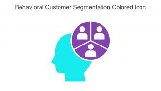Behavioral Customer Segmentation Colored Icon In Powerpoint Pptx Png And Editable Eps Format
