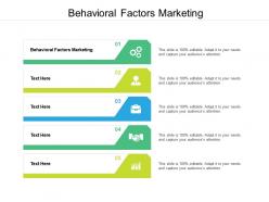 Behavioral factors marketing ppt powerpoint presentation outline slideshow cpb
